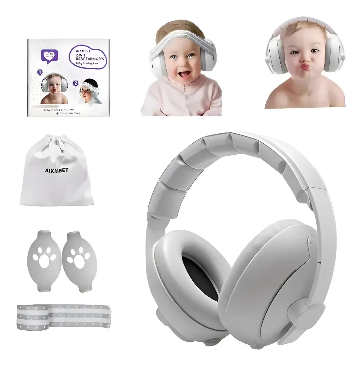 Abafador Ruído Auricular Infantil Confortável
